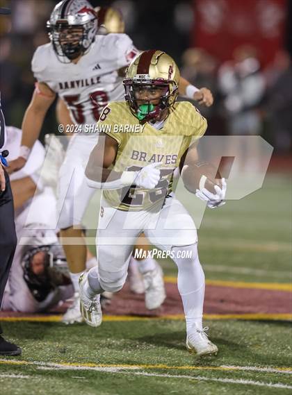 Thumbnail 3 in Danville @ Brebeuf Jesuit Preparatory (IHSAA 4A S22 Round 1) photogallery.
