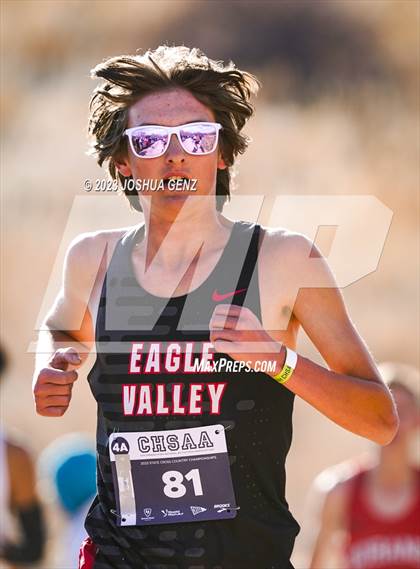 Thumbnail 1 in CHSAA 4A Cross Country Final photogallery.
