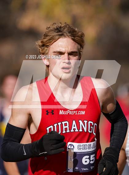 Thumbnail 1 in CHSAA 4A Cross Country Final photogallery.