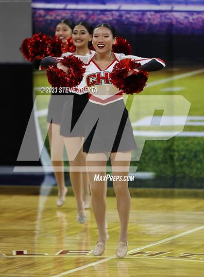 Thumbnail 1 in Pueblo Centennial CHSAA Spirit Poms photogallery.