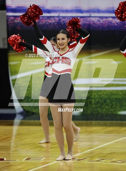 Thumbnail 2 in Pueblo Centennial CHSAA Spirit Poms photogallery.