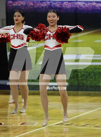 Thumbnail 2 in Pueblo Centennial CHSAA Spirit Poms photogallery.