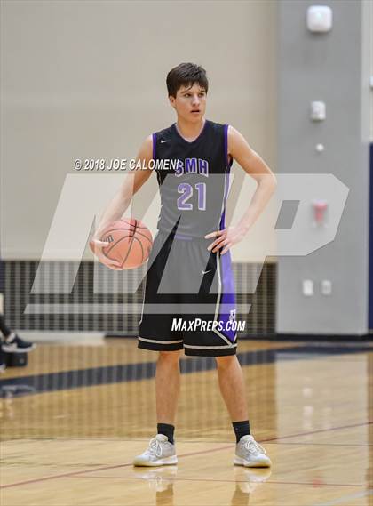 Thumbnail 3 in Saint Mary's Hall vs MacArthur [Douglas] (SAISD Basketball Tournament) photogallery.