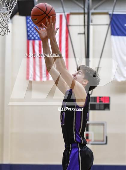 Thumbnail 2 in Saint Mary's Hall vs MacArthur [Douglas] (SAISD Basketball Tournament) photogallery.
