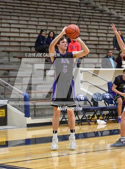 Thumbnail 2 in Saint Mary's Hall vs MacArthur [Douglas] (SAISD Basketball Tournament) photogallery.