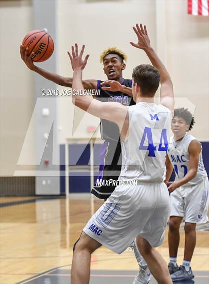Thumbnail 1 in Saint Mary's Hall vs MacArthur [Douglas] (SAISD Basketball Tournament) photogallery.