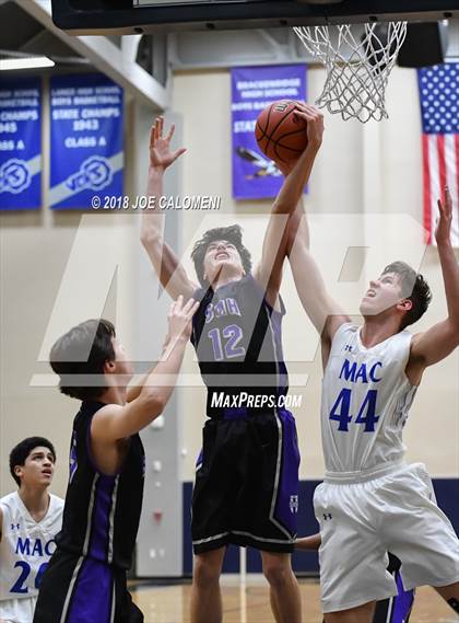 Thumbnail 1 in Saint Mary's Hall vs MacArthur [Douglas] (SAISD Basketball Tournament) photogallery.