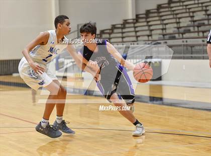 Thumbnail 2 in Saint Mary's Hall vs MacArthur [Douglas] (SAISD Basketball Tournament) photogallery.