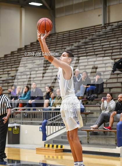 Thumbnail 2 in Saint Mary's Hall vs MacArthur [Douglas] (SAISD Basketball Tournament) photogallery.