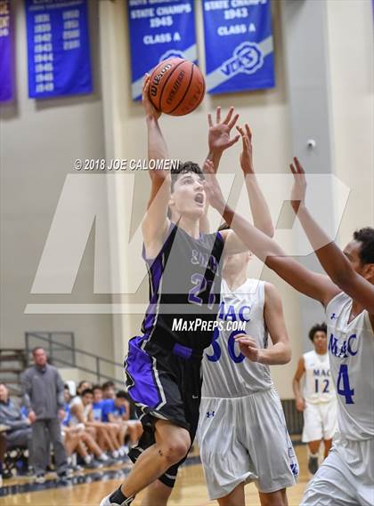 Thumbnail 3 in Saint Mary's Hall vs MacArthur [Douglas] (SAISD Basketball Tournament) photogallery.