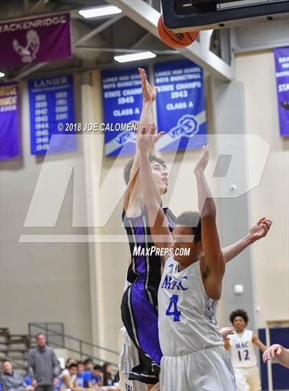 Thumbnail 1 in Saint Mary's Hall vs MacArthur [Douglas] (SAISD Basketball Tournament) photogallery.