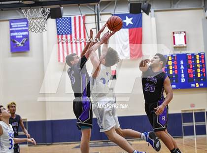 Thumbnail 2 in Saint Mary's Hall vs MacArthur [Douglas] (SAISD Basketball Tournament) photogallery.
