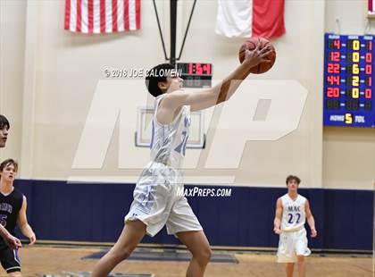 Thumbnail 2 in Saint Mary's Hall vs MacArthur [Douglas] (SAISD Basketball Tournament) photogallery.