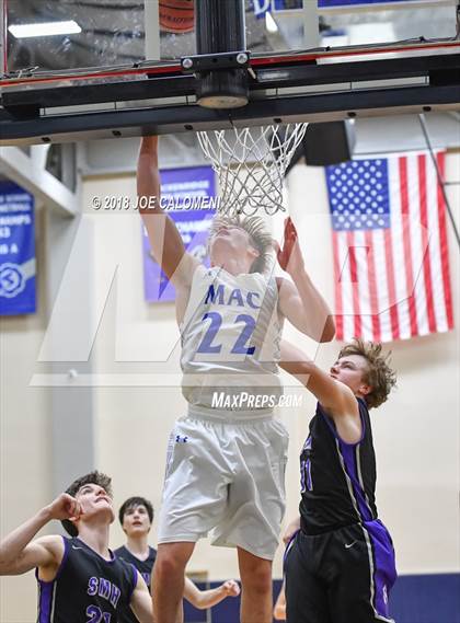 Thumbnail 1 in Saint Mary's Hall vs MacArthur [Douglas] (SAISD Basketball Tournament) photogallery.