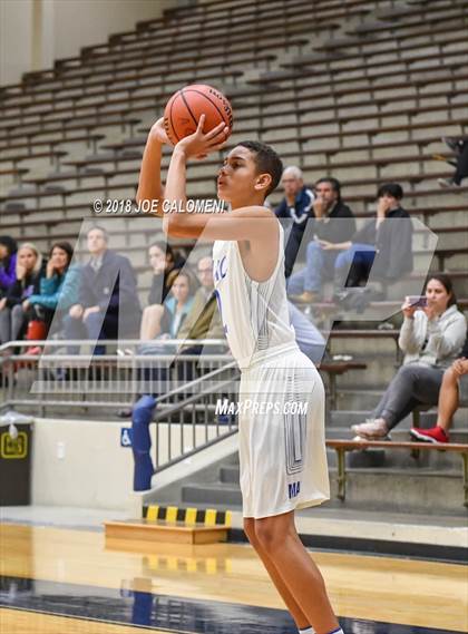 Thumbnail 1 in Saint Mary's Hall vs MacArthur [Douglas] (SAISD Basketball Tournament) photogallery.