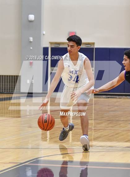 Thumbnail 3 in Saint Mary's Hall vs MacArthur [Douglas] (SAISD Basketball Tournament) photogallery.