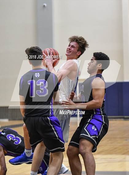Thumbnail 3 in Saint Mary's Hall vs MacArthur [Douglas] (SAISD Basketball Tournament) photogallery.