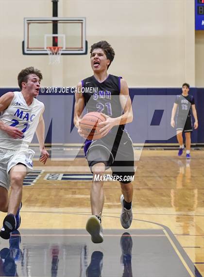 Thumbnail 1 in Saint Mary's Hall vs MacArthur [Douglas] (SAISD Basketball Tournament) photogallery.