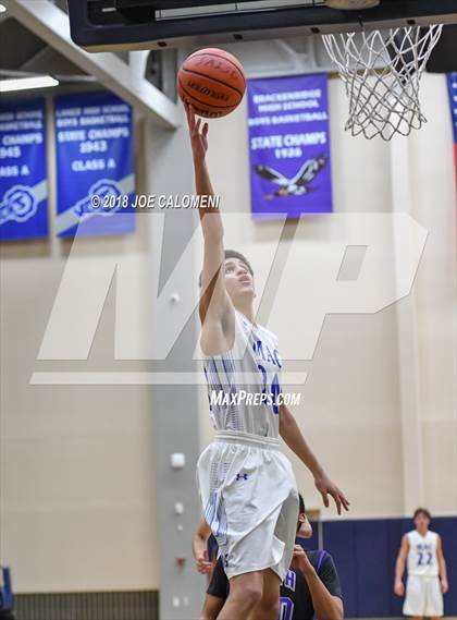 Thumbnail 1 in Saint Mary's Hall vs MacArthur [Douglas] (SAISD Basketball Tournament) photogallery.