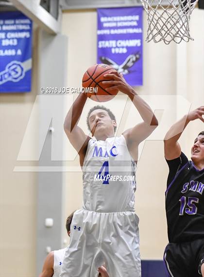 Thumbnail 2 in Saint Mary's Hall vs MacArthur [Douglas] (SAISD Basketball Tournament) photogallery.