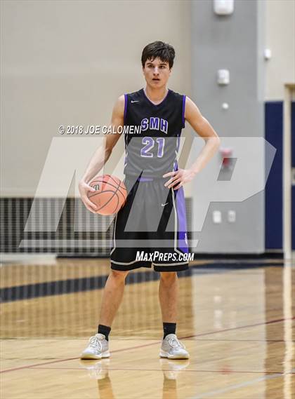 Thumbnail 3 in Saint Mary's Hall vs MacArthur [Douglas] (SAISD Basketball Tournament) photogallery.