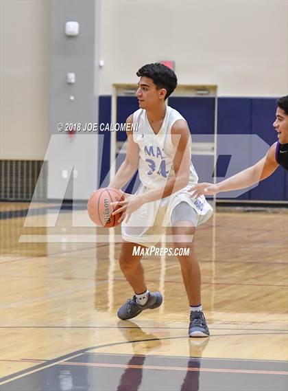 Thumbnail 1 in Saint Mary's Hall vs MacArthur [Douglas] (SAISD Basketball Tournament) photogallery.