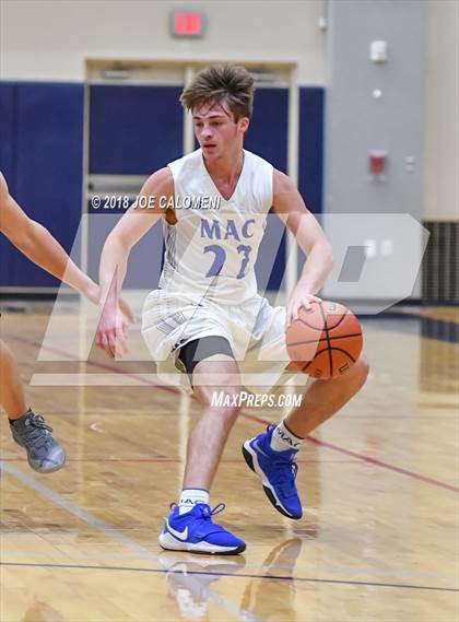 Thumbnail 2 in Saint Mary's Hall vs MacArthur [Douglas] (SAISD Basketball Tournament) photogallery.