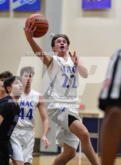 Thumbnail 2 in Saint Mary's Hall vs MacArthur [Douglas] (SAISD Basketball Tournament) photogallery.