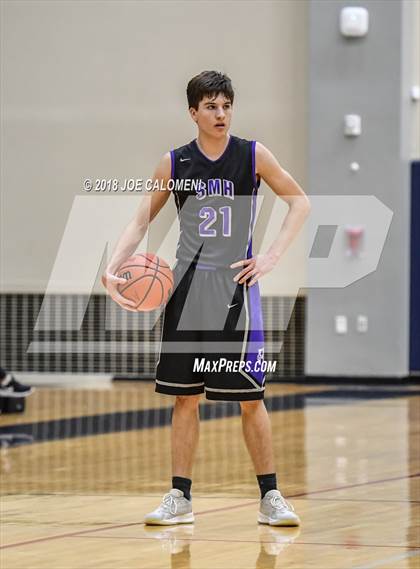 Thumbnail 1 in Saint Mary's Hall vs MacArthur [Douglas] (SAISD Basketball Tournament) photogallery.