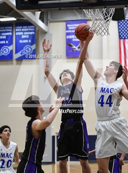 Thumbnail 3 in Saint Mary's Hall vs MacArthur [Douglas] (SAISD Basketball Tournament) photogallery.