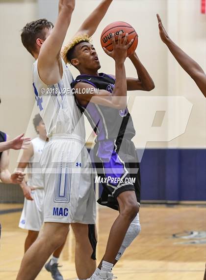 Thumbnail 3 in Saint Mary's Hall vs MacArthur [Douglas] (SAISD Basketball Tournament) photogallery.