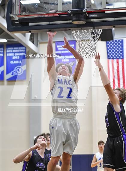 Thumbnail 2 in Saint Mary's Hall vs MacArthur [Douglas] (SAISD Basketball Tournament) photogallery.