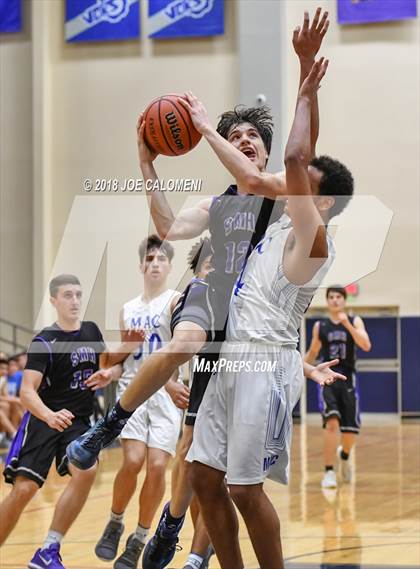 Thumbnail 1 in Saint Mary's Hall vs MacArthur [Douglas] (SAISD Basketball Tournament) photogallery.