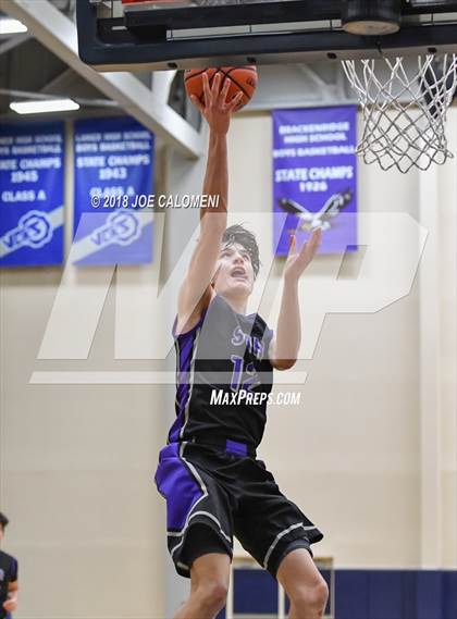 Thumbnail 2 in Saint Mary's Hall vs MacArthur [Douglas] (SAISD Basketball Tournament) photogallery.