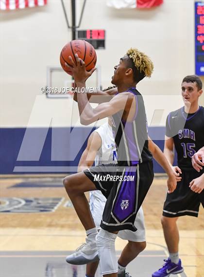 Thumbnail 1 in Saint Mary's Hall vs MacArthur [Douglas] (SAISD Basketball Tournament) photogallery.