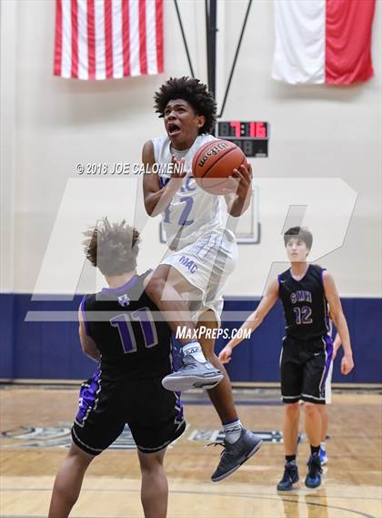 Thumbnail 2 in Saint Mary's Hall vs MacArthur [Douglas] (SAISD Basketball Tournament) photogallery.