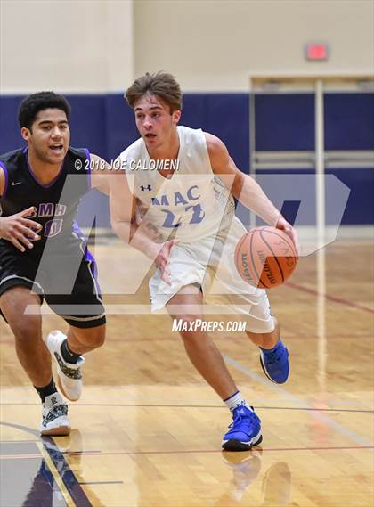 Thumbnail 3 in Saint Mary's Hall vs MacArthur [Douglas] (SAISD Basketball Tournament) photogallery.