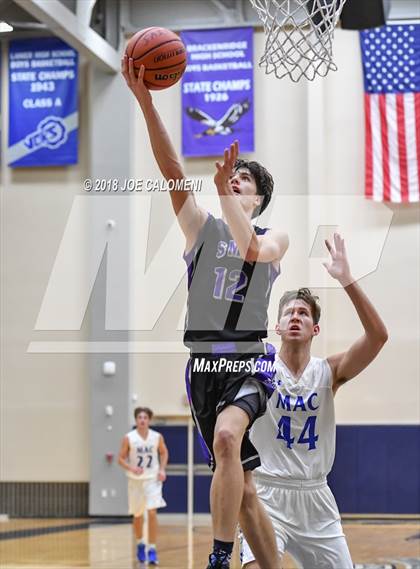Thumbnail 3 in Saint Mary's Hall vs MacArthur [Douglas] (SAISD Basketball Tournament) photogallery.