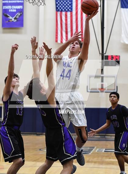 Thumbnail 2 in Saint Mary's Hall vs MacArthur [Douglas] (SAISD Basketball Tournament) photogallery.