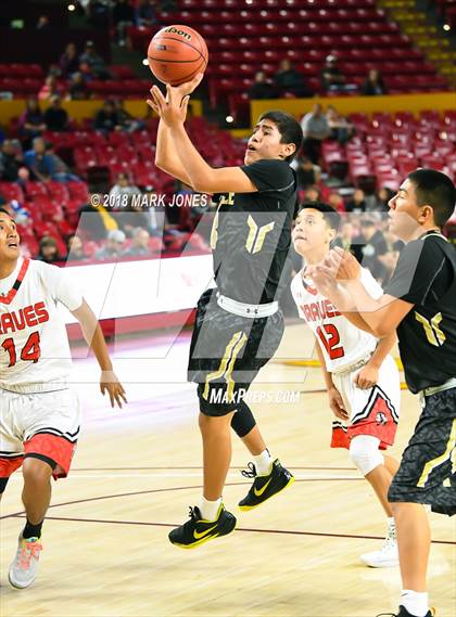 Thumbnail 3 in Chinle vs. San Carlos - Native American Basketball Classic photogallery.