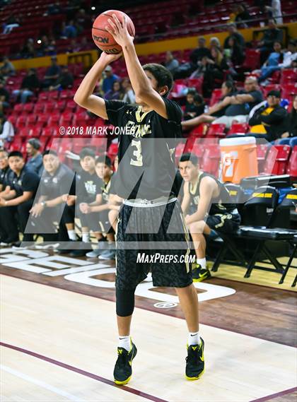 Thumbnail 1 in Chinle vs. San Carlos - Native American Basketball Classic photogallery.