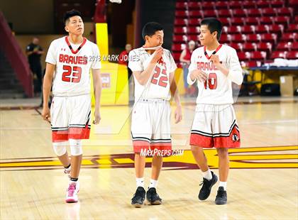 Thumbnail 1 in Chinle vs. San Carlos - Native American Basketball Classic photogallery.