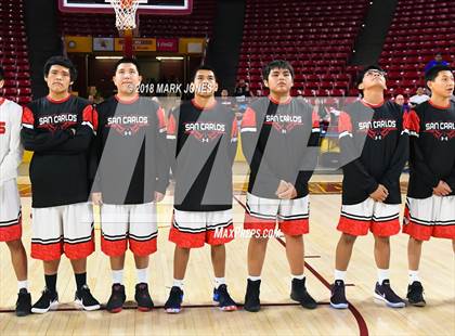Thumbnail 2 in Chinle vs. San Carlos - Native American Basketball Classic photogallery.