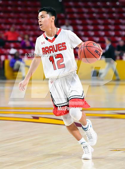Thumbnail 1 in Chinle vs. San Carlos - Native American Basketball Classic photogallery.