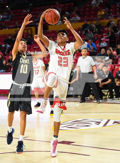 Thumbnail 1 in Chinle vs. San Carlos - Native American Basketball Classic photogallery.