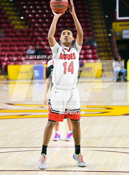 Thumbnail 1 in Chinle vs. San Carlos - Native American Basketball Classic photogallery.