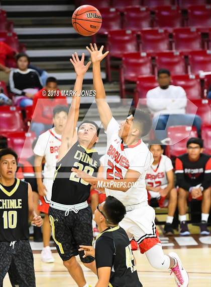 Thumbnail 3 in Chinle vs. San Carlos - Native American Basketball Classic photogallery.