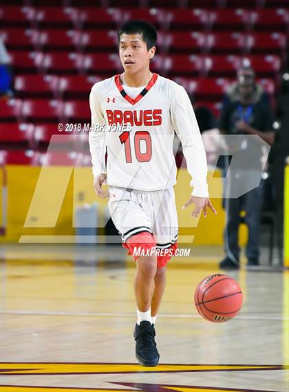 Thumbnail 1 in Chinle vs. San Carlos - Native American Basketball Classic photogallery.
