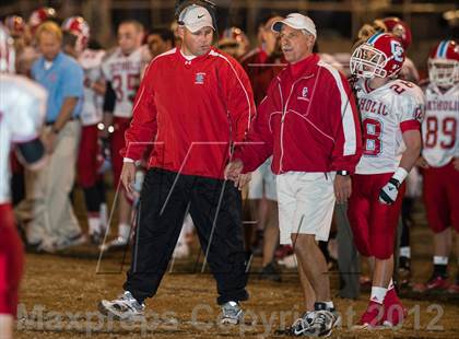 Thumbnail 2 in Charlotte Catholic vs. Statesville (NCHSAA 3AA West Final) photogallery.