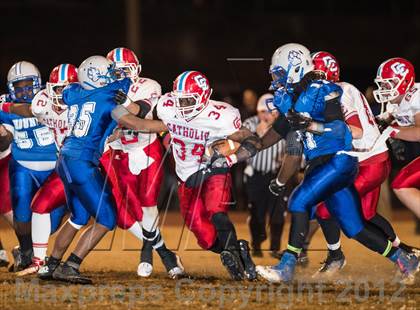Thumbnail 1 in Charlotte Catholic vs. Statesville (NCHSAA 3AA West Final) photogallery.